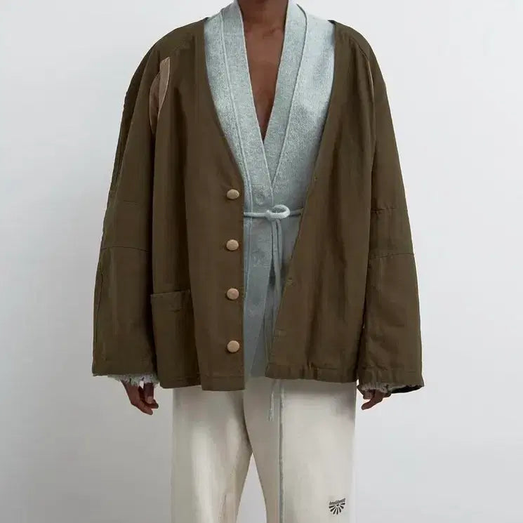 [BUNJANG] Standalone 25FW Suede Patchwork Jacket / Standalone (25FW) 스탠드얼론 스웨이드 패치워크 자켓 (1