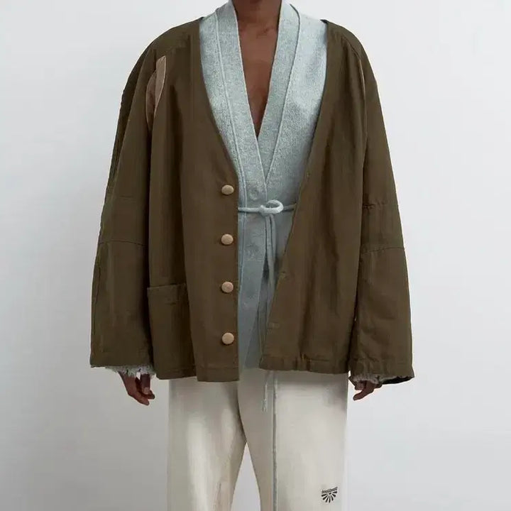 [BUNJANG] Standalone 25FW Suede Patchwork Jacket / Standalone (25FW) 스탠드얼론 스웨이드 패치워크 자켓 (1