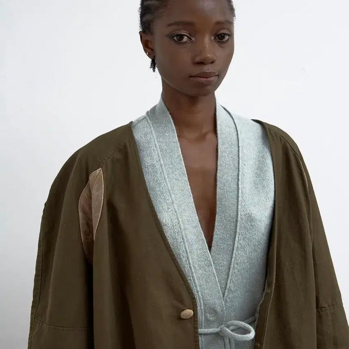 [BUNJANG] Standalone 25FW Suede Patchwork Jacket / Standalone (25FW) 스탠드얼론 스웨이드 패치워크 자켓 (1