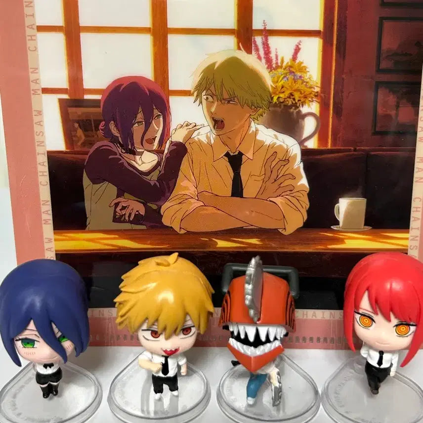 [BUNJANG] Chainsaw Man Mini Figures 4-Piece Bundle Set / 체인소맨 미니 피규어 4종 세트(일괄판매)