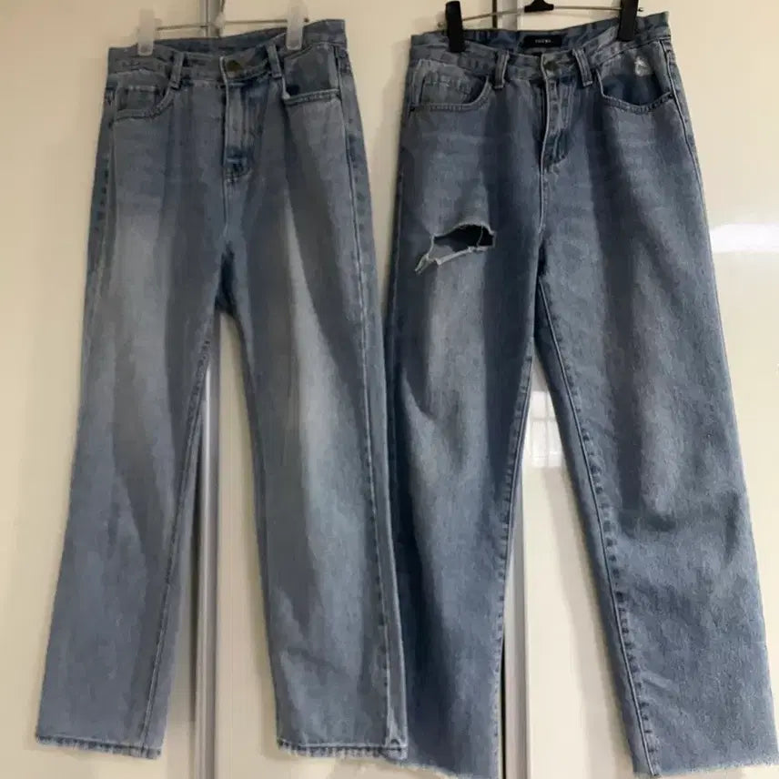 [BUNJANG] Yozme Denim Semi-Wide Pants (Size 28/M) / 개당)요즘에 JEANS 데님 진 세미와이드 통바지 28 M 사이즈