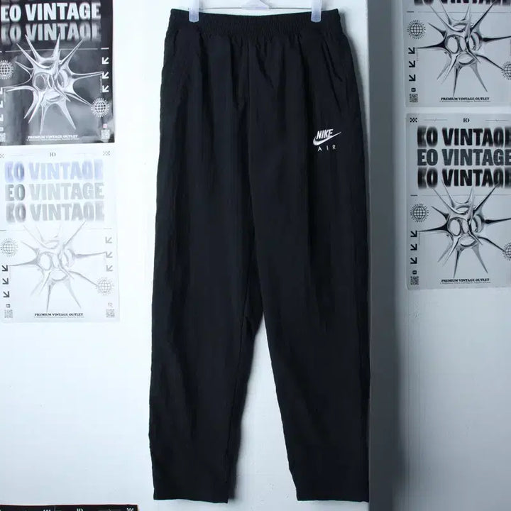 [BUNJANG] Nike Air Woven Nylon Training Pants Black / W(M) 나이키 트레이닝복 바지 AIR 우븐 나일론 블랙-261B