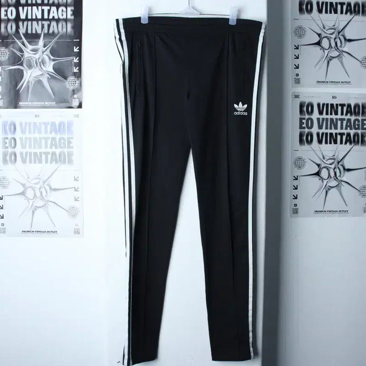 [BUNJANG] Adidas Firebird Track Pants Black Three Stripes Old School / (M) 아디다스 트레이닝복 바지 파이어버드 블랙 삼선 올드스쿨-261D