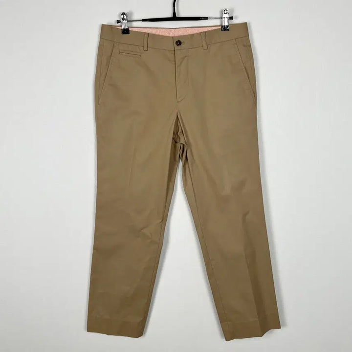 [BUNJANG] Jiyehke Beige Cotton Low-Rise Pants Men&