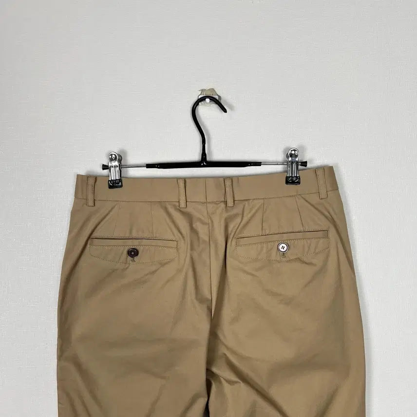 [BUNJANG] Jiyehke Beige Cotton Low-Rise Pants Men&