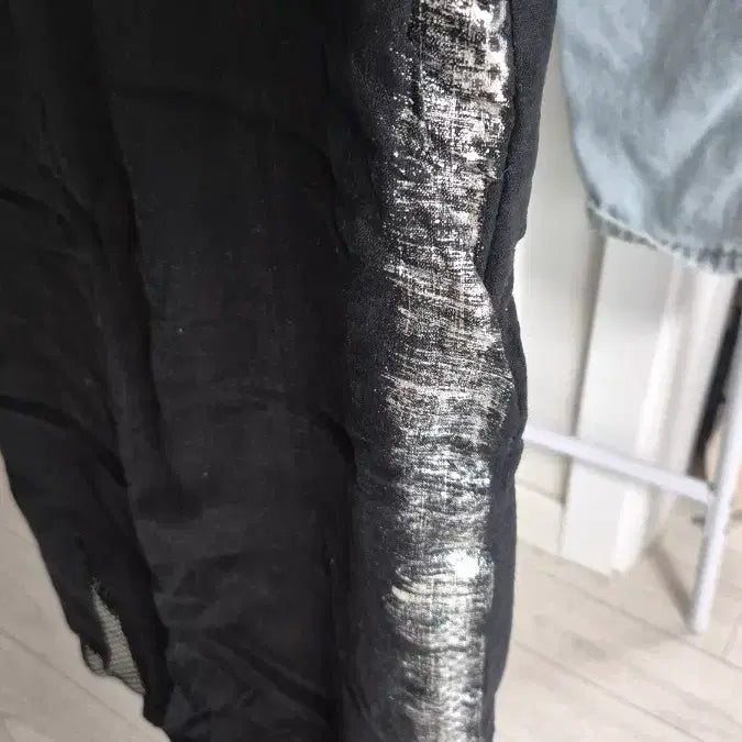 [BUNJANG] Black Mesh Sleeveless Dress / 메쉬 블랙 민소매 원피스