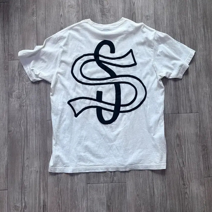 [BUNJANG] Stussy Puff Print Logo T-Shirt Made in USA / 스투시 발포나염 로고 티셔츠 MADE IN USA