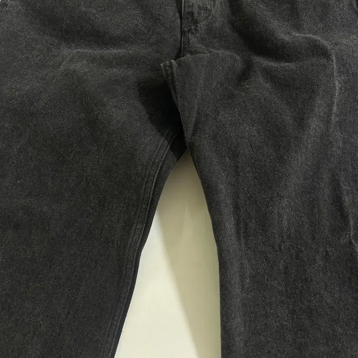 [BUNJANG] Thomasmore Black Wide Denim Pants M / 토마스모어 흑청 와이드 데님 팬츠 m