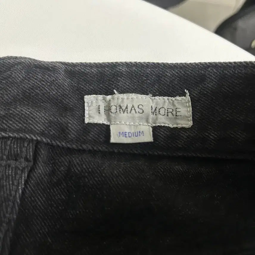 [BUNJANG] Thomasmore Black Wide Denim Pants M / 토마스모어 흑청 와이드 데님 팬츠 m