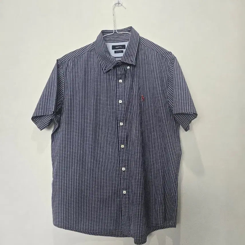 [BUNJANG] Hazzys Check Short Sleeve Shirt Size 110 / 헤지스 체크 반팔 셔츠 110 사이즈