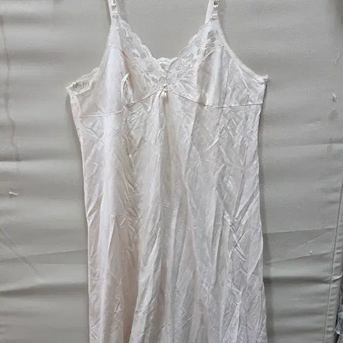 [BUNJANG] Sleep 95 Size Thin Fabric Lace Trim Nightgown / 슬립95