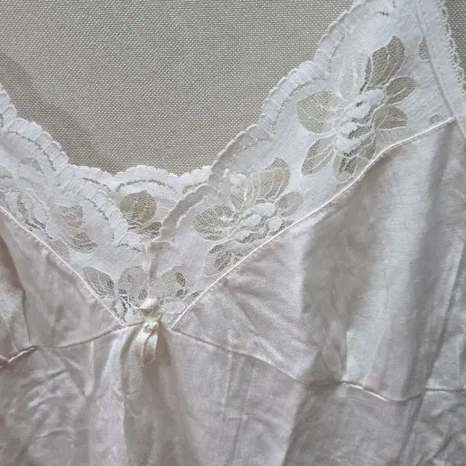 [BUNJANG] Sleep 95 Size Thin Fabric Lace Trim Nightgown / 슬립95