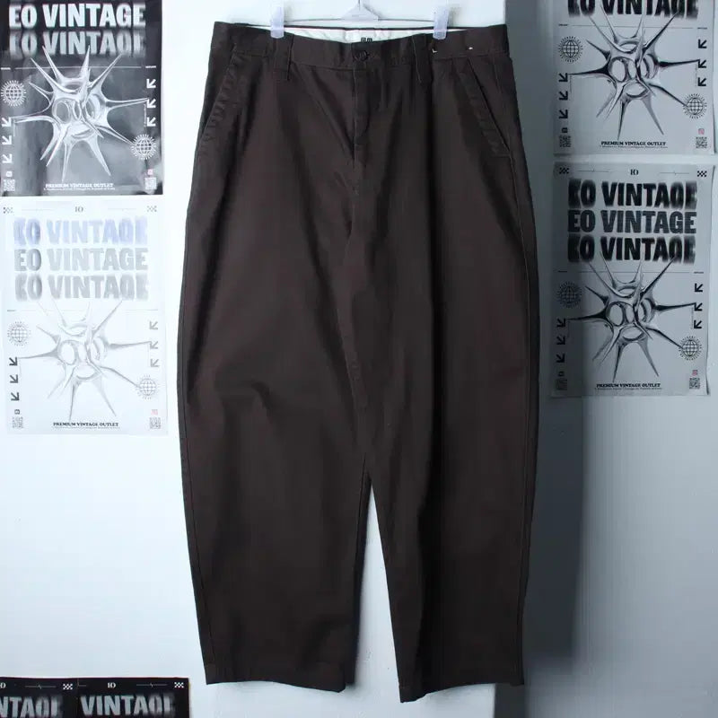 [BUNJANG] Uniqlo U Line Chino Pants Brown (2XL) / (2XL) 유니클로 면바지 팬츠 빅사이즈 U라인 브라운 치노-2624