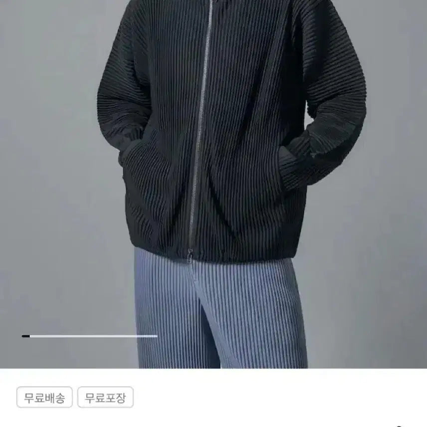 [BUNJANG] Homme Plissé Oversized High Neck Zip-Up August Monthly / [구매] 옴므플리세 / 오버사이즈 하이넥 집업 8월 먼슬리 2, 3사이즈