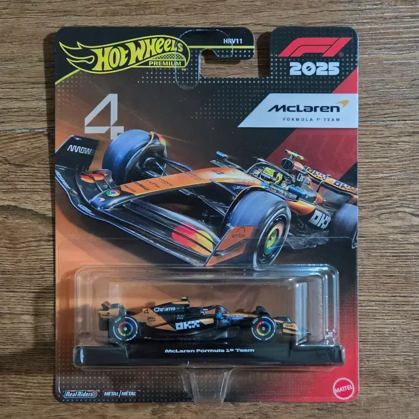 [BUNJANG] Hot Wheels Premium Formula 1 McLaren No. 4 Diecast / 핫휠 프리미엄 Formula 1 McLaren No.4 다이캐스트