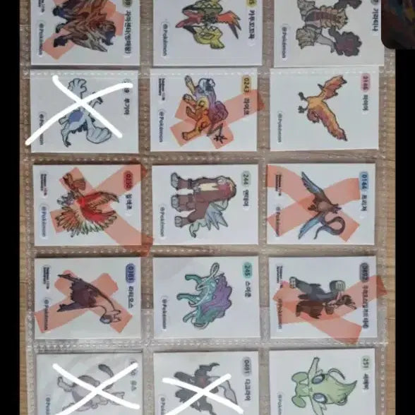 [BUNJANG] Pokemon Stickers 78-Piece Bundle / 포켓몬스터 띠부실 48장