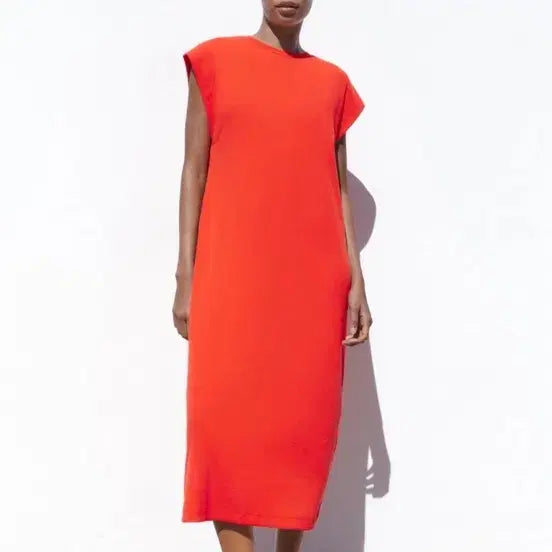 [BUNJANG] Zara Ribbed Midi Dress - Small / 자라 리브드 미디 원피스