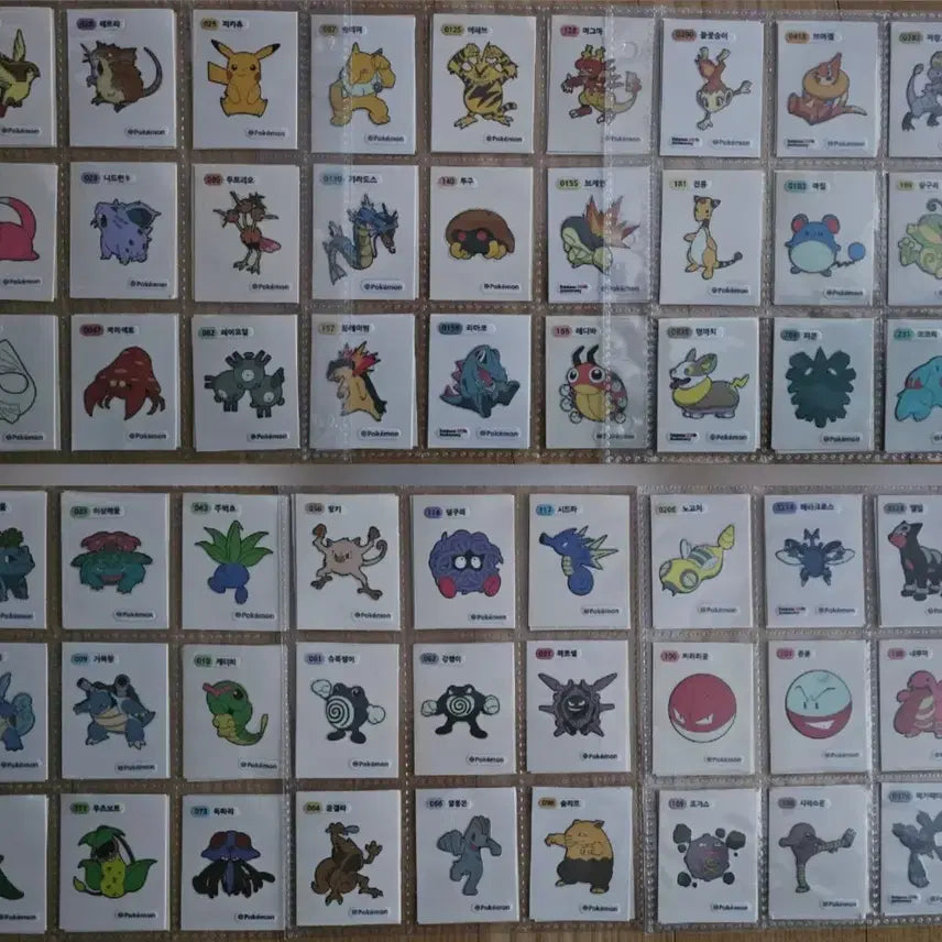 [BUNJANG] Pokemon Sticker Bundle / 포켓몬 띠부씰 42개 판매