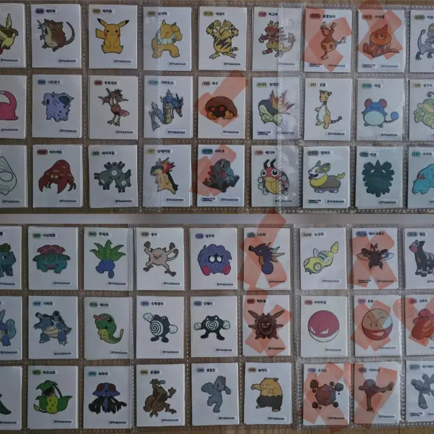 [BUNJANG] Pokemon Sticker Bundle / 포켓몬 띠부씰 42개 판매
