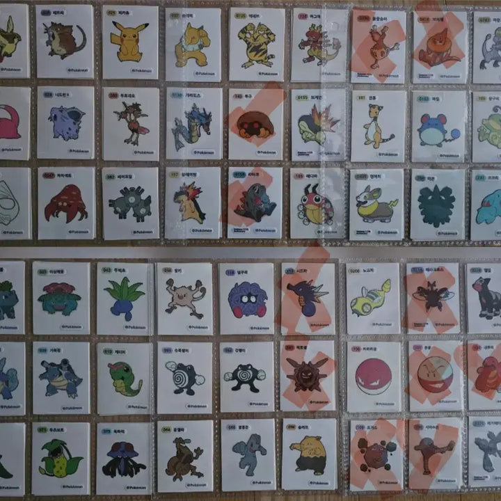 [BUNJANG] Pokemon Sticker Bundle / 포켓몬 띠부씰 42개 판매