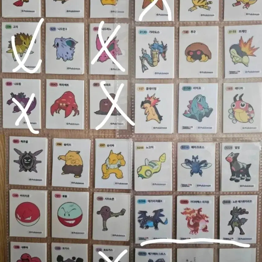 [BUNJANG] Pokemon Sticker Bundle / 포켓몬 띠부씰 42개 판매