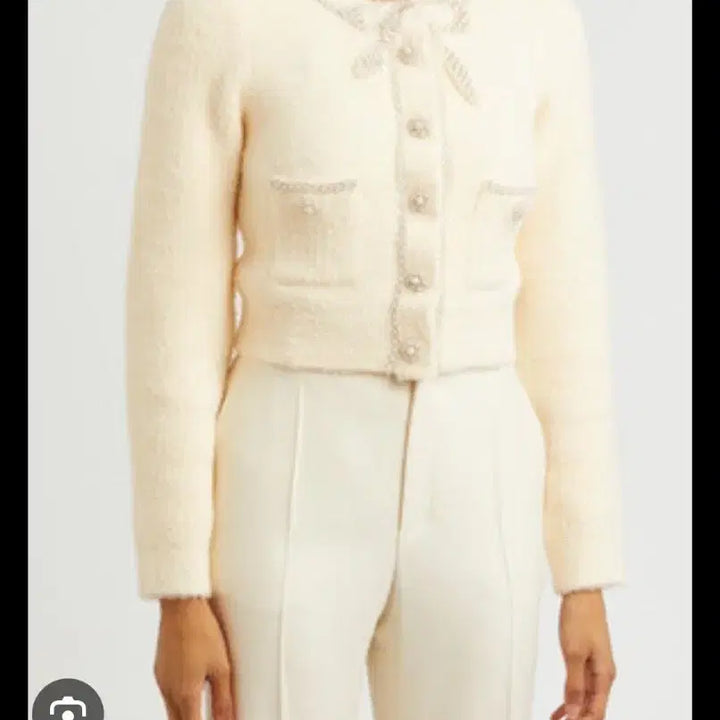 [BUNJANG] Self-Portrait Cropped Knit Cardigan / 새상품 셀프포트레이트 크롭 니트 가디건