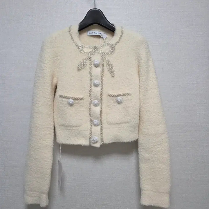 [BUNJANG] Self-Portrait Cropped Knit Cardigan / 새상품 셀프포트레이트 크롭 니트 가디건