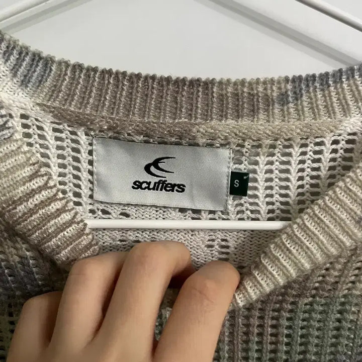 [BUNJANG] Scuffers Mesh Top Long Sleeve T-Shirt Khaki Camo Pattern Size S / Scuffers 메쉬탑