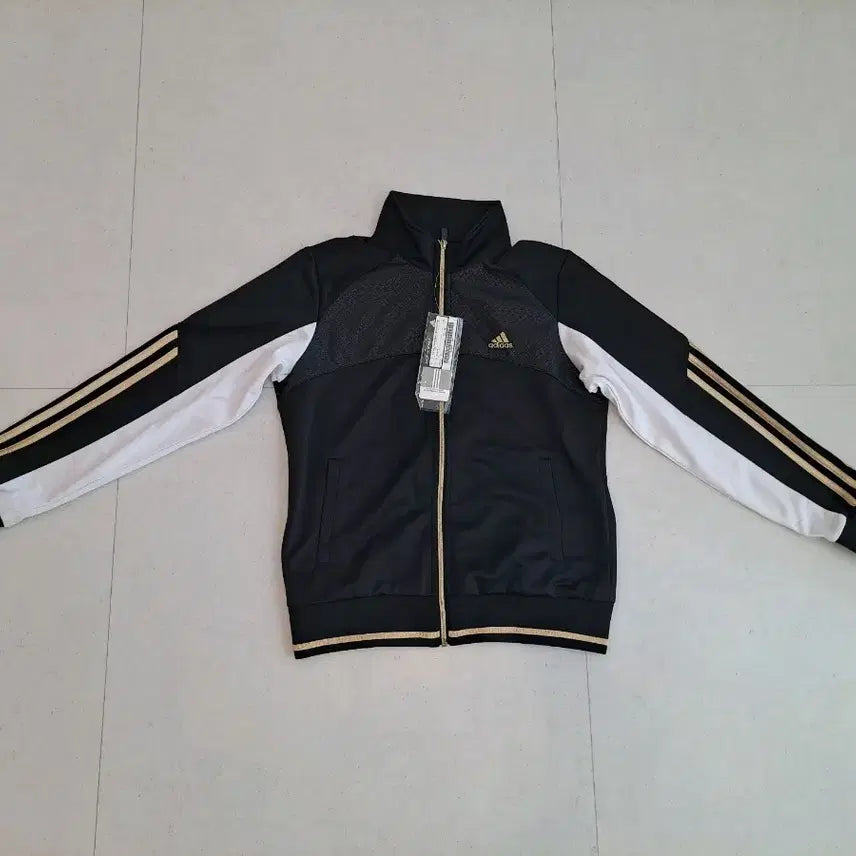 [BUNJANG] Adidas Colorblock Track Jacket / 아디다스 블랙/화이트 배색 트랙 자켓