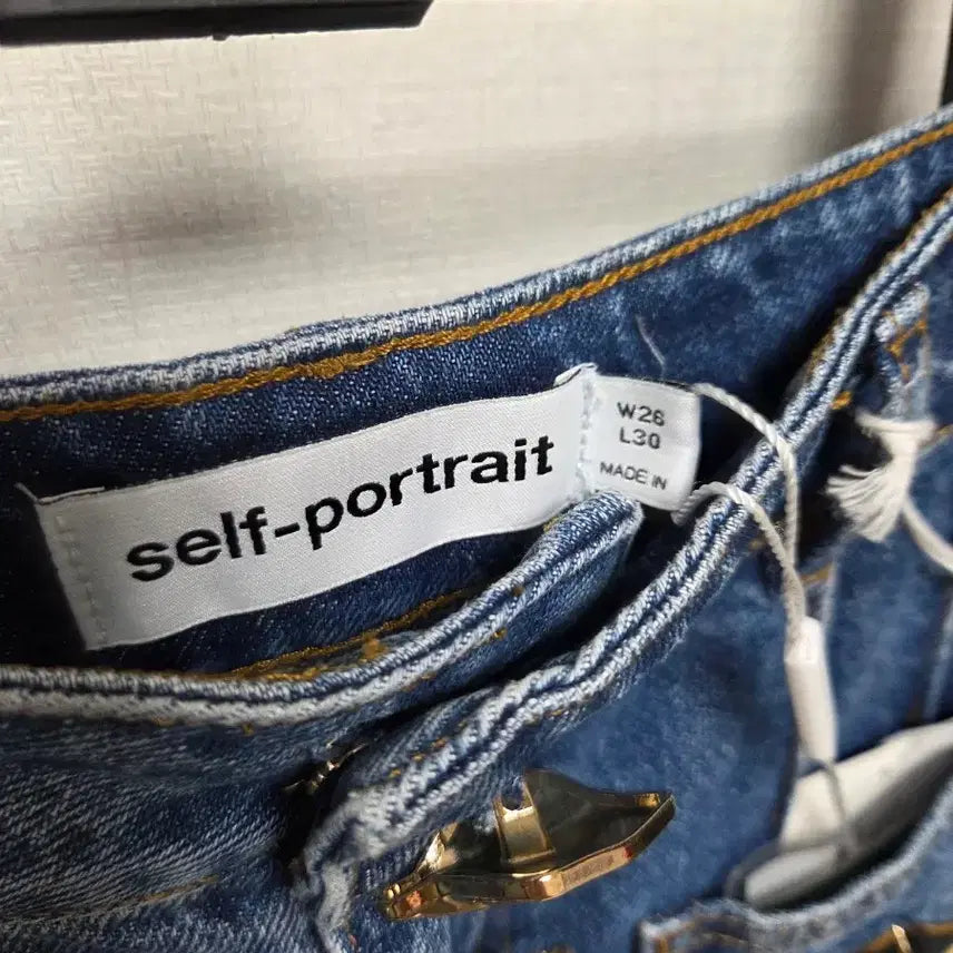 [BUNJANG] Self-Portrait High-Waist Denim Pants / 새상품 셀프포트레이트 데님 팬츠