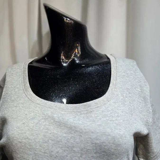 [BUNJANG] Grey Short Sleeve T-Shirt / 허리라인 그레이 반팔(1)