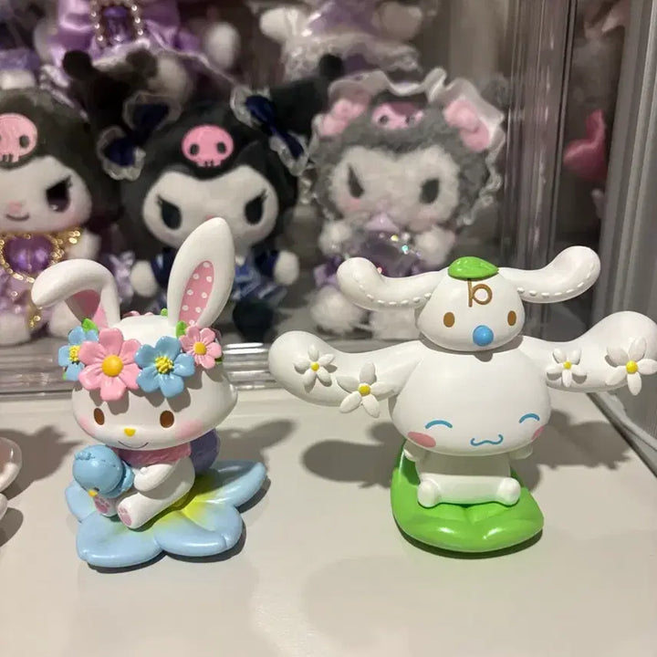 [BUNJANG] Sanrio Spring Flower Figure Bundle Set: Hello Kitty, My Melody, Wish Me Mell, Cinnamoroll / 탑토이 산리오 스프링 플라워 피규어 헬로키티 마이멜로디 위시미멜 시나모롤