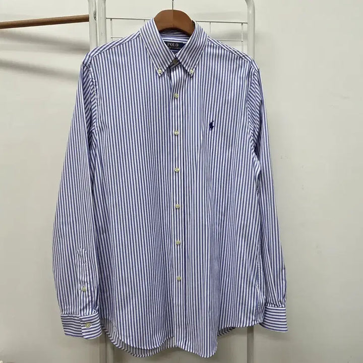 [BUNJANG] Polo Ralph Lauren Striped Cotton Blend Stretch Shirt M-L / 정품 최상) 폴로 스트라이프 스판 셔츠 남방 M-L
