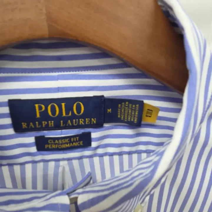 [BUNJANG] Polo Ralph Lauren Striped Cotton Blend Stretch Shirt M-L / 정품 최상) 폴로 스트라이프 스판 셔츠 남방 M-L