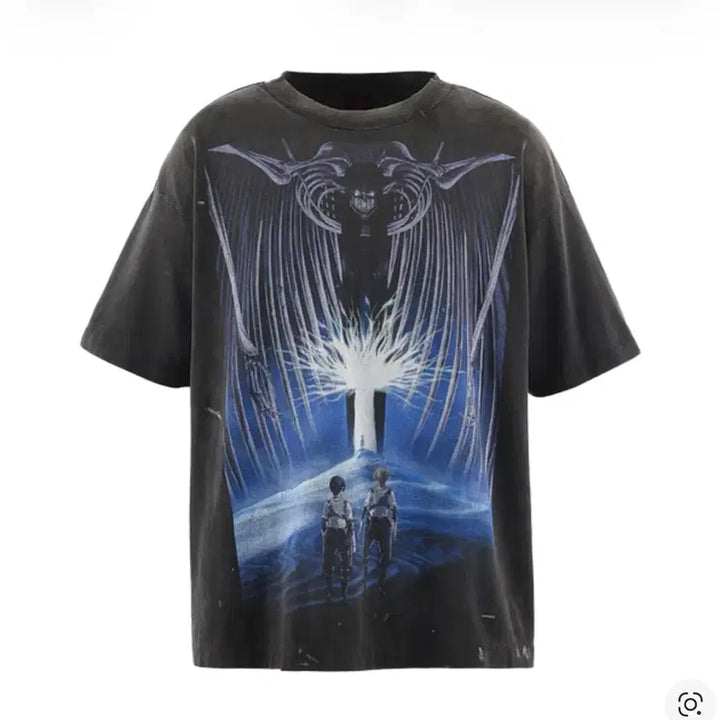 [BUNJANG] Saint Michael x Attack on Titan Short Sleeve T-Shirt / [XL,XXL] 26ss 세인트 미카엘 x 진격의 거인 반팔