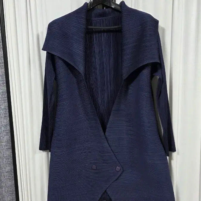 [BUNJANG] Pleated Long Jacket (Free Size) / 플리츠롱자켓(Free)
