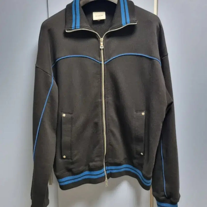 [BUNJANG] KIMUER Black Track Zip-up Jacket / [상태 최상] 키뮤어 블랙 트랙 집업 자켓