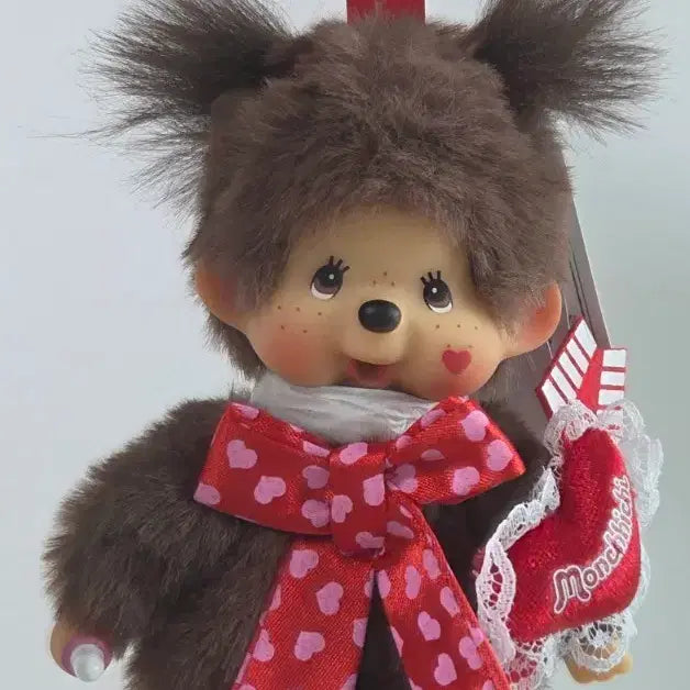 [BUNJANG] Monchhichi Valentine Girl Keyring / 발렌타인 몬치치 여아 키링 정품