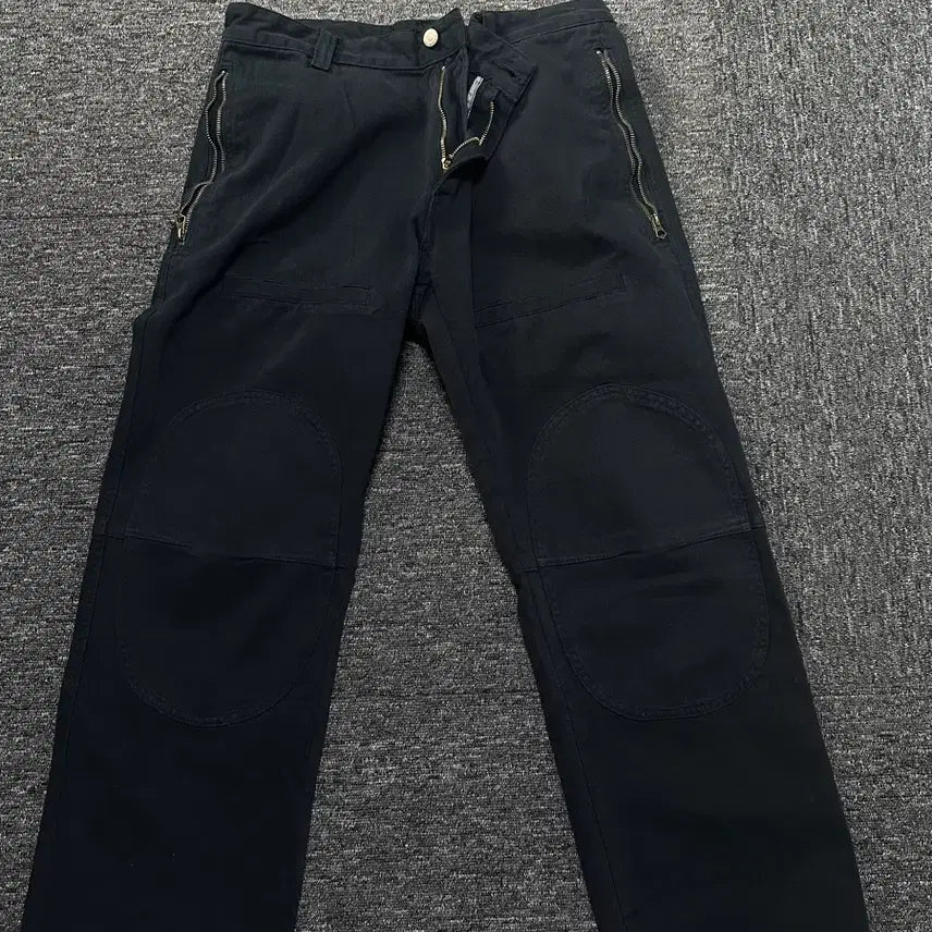 [BUNJANG] Garment Dyed Cargo Pants Navy M / 사이드 지퍼 가먼트 다잉 카고 팬츠 [네이비] M