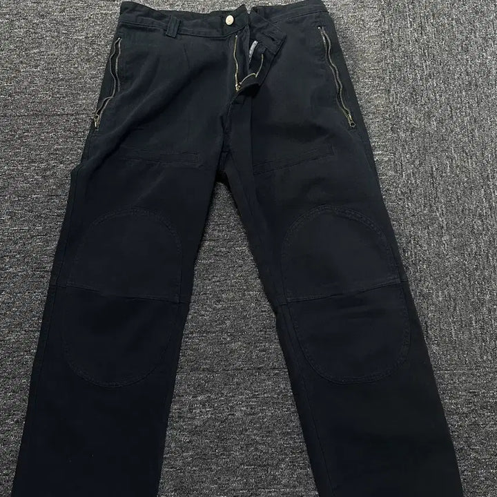 [BUNJANG] Garment Dyed Cargo Pants Navy M / 사이드 지퍼 가먼트 다잉 카고 팬츠 [네이비] M