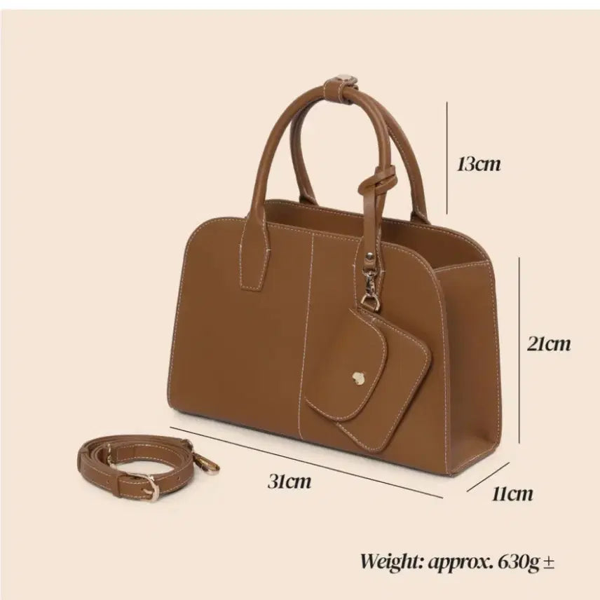 [BUNJANG] Yyeon Hene Medium Shoulder Bag Taupe Mocha / yyeon 헨느백 미디움 토프모카
