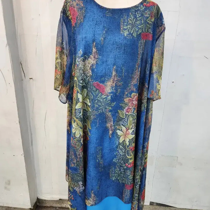 [BUNJANG] Unique Floral Pattern Long Dress / 롱 원피스입니다
