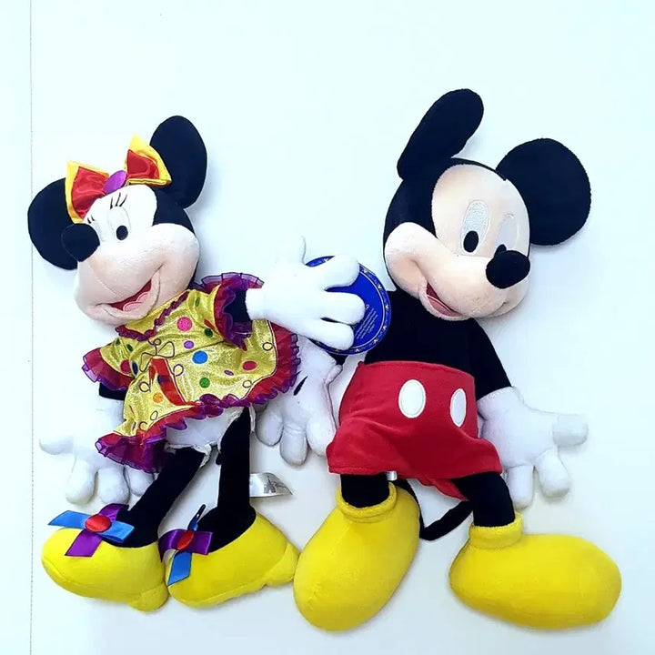 [BUNJANG] Disney Mickey Mouse &amp; Minnie Mouse Doll Set / 디즈니랜드 미키마우스 미니마우스 인형 세트