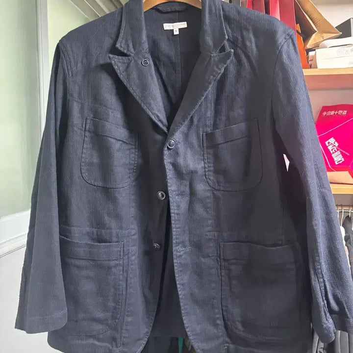 [BUNJANG] Engineered Garments Bedford Jacket A Linen Dark Navy S / 엔지니어드가먼츠 베드포드자켓 A(린넨/다크네이비/S)