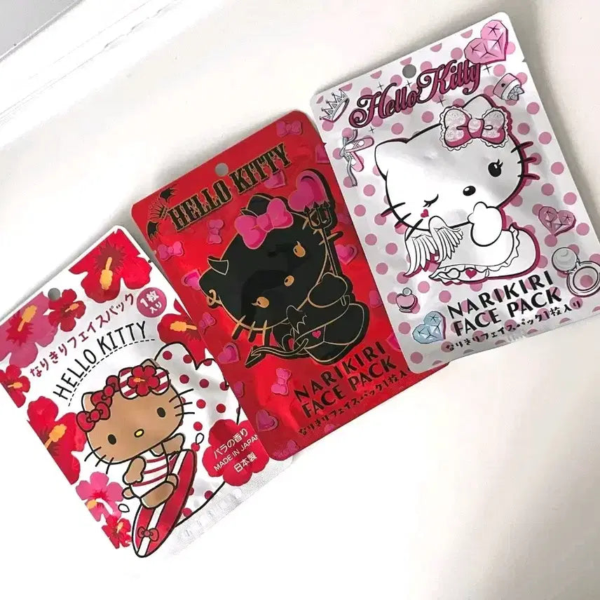 [BUNJANG] Sanrio Hello Kitty Angel, Devil, Tanning Mask Pack (Japan Official) / 일본 키티 마스크팩 일본정품 천사악마 태닝 키티 스킨팩 헬로키티