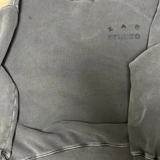 [BUNJANG] IAB Studio Pigment Sweatshirt Black M / IAB 스튜디오 피그먼트 블랙 스웻셔츠 m