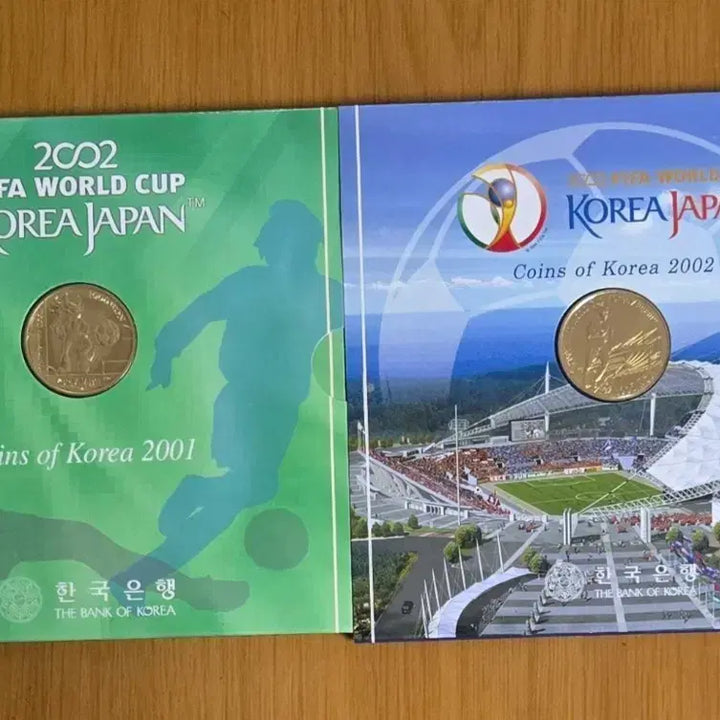 [BUNJANG] 2002 FIFA World Cup Commemorative Coin Set (2 Types) / 2002 한일월드컵 기념주화 1차/2차 2종 세트