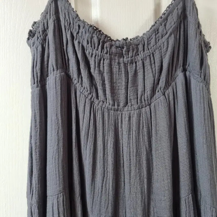 [BUNJANG] Zara Chiffon Cotton Long Dress / 자라 시폰코튼 롱원피스