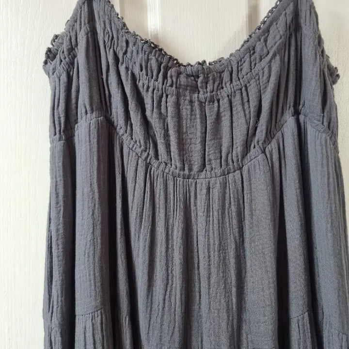 [BUNJANG] Zara Chiffon Cotton Long Dress / 자라 시폰코튼 롱원피스