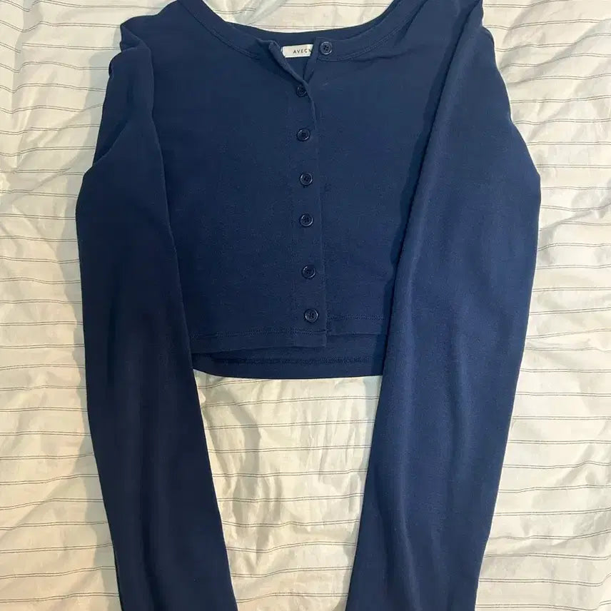[BUNJANG] Our Cabinet Navy Cardigan / 아워캐비넷 네이비 가디건